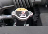 Hyundai i20 coolant expansion tank inside the engine bay