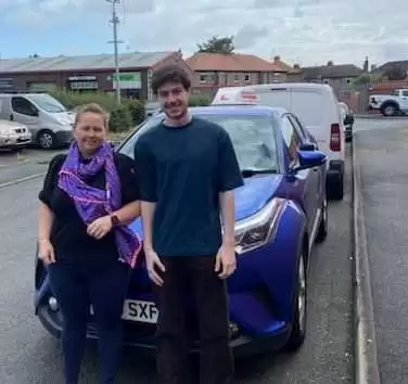 Fiona, automatic driving instructor covering the North Wales coast