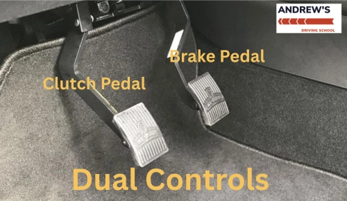 Instructor-side clutch and brake dual controls