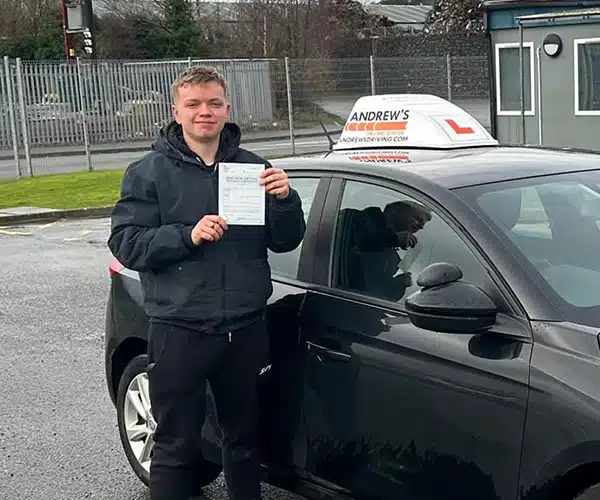 David from Holyhead at the Bangor Driving Test Centre