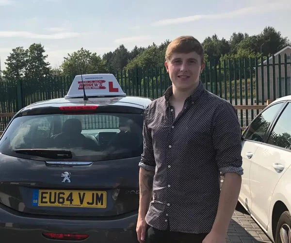 Nathan Hall celebrating an ADI Part 3 pass