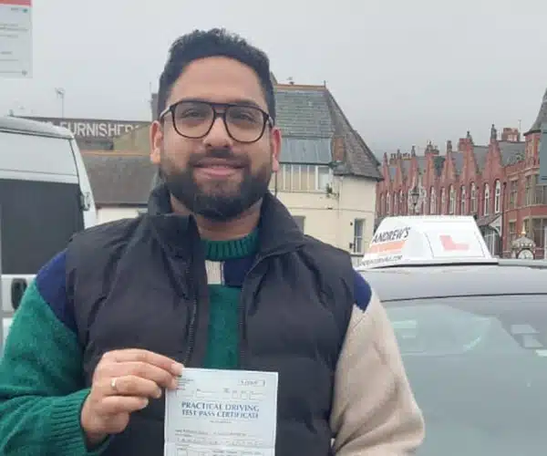 Passed learner in Colwyn Bay