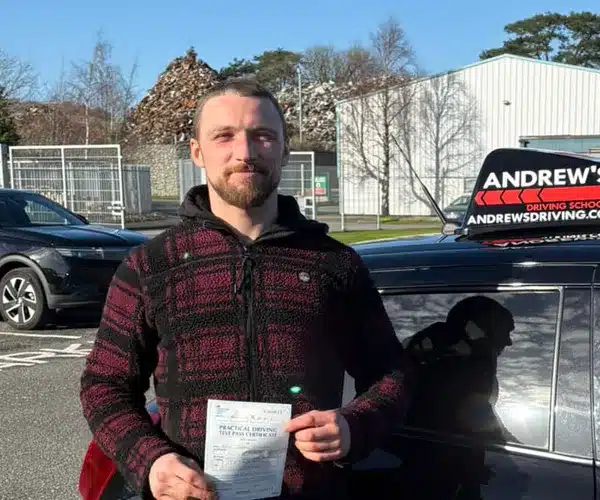 Alfie In Bangor Driving Test Centre