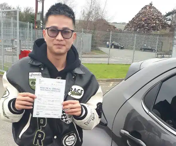 Jan at Bangor Driving Test Centre