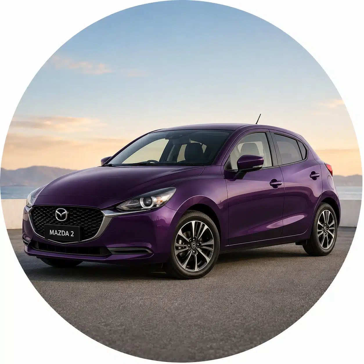 Mark Bilton with his manual Mazda 2 driving school car